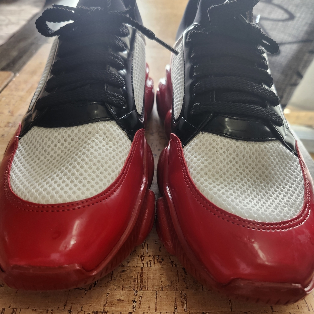 Moschino Red and Black Sneakers